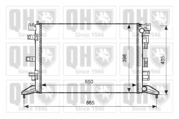 Imagine Radiator, racire motor QUINTON HAZELL QER2593