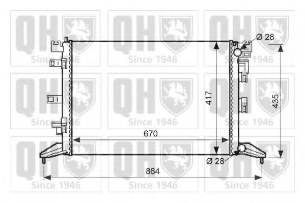 Imagine Radiator, racire motor QUINTON HAZELL QER2602