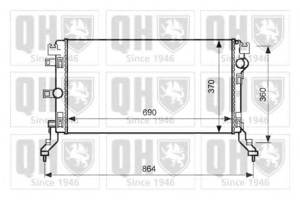 Imagine Radiator, racire motor QUINTON HAZELL QER2603