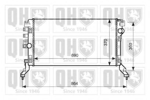 Imagine Radiator, racire motor QUINTON HAZELL QER2604