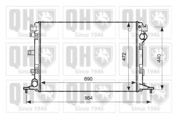 Imagine Radiator, racire motor QUINTON HAZELL QER2605