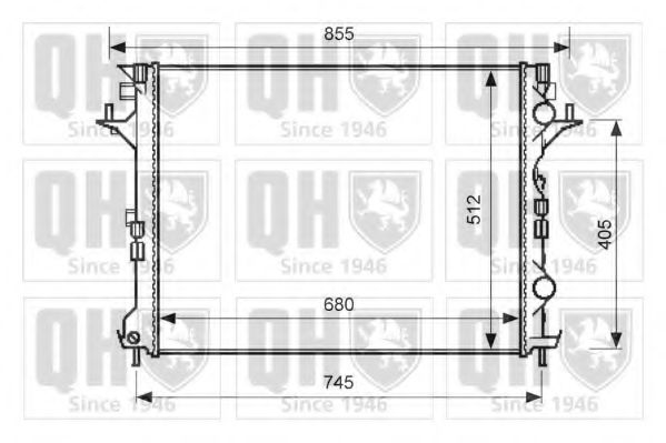 Imagine Radiator, racire motor QUINTON HAZELL QER2606