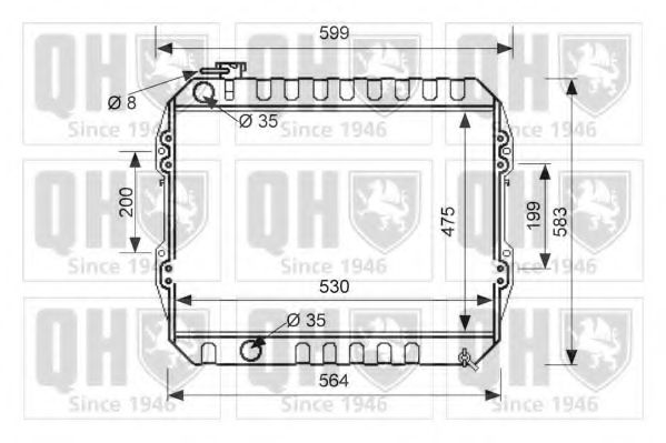 Imagine Radiator, racire motor QUINTON HAZELL QER2611