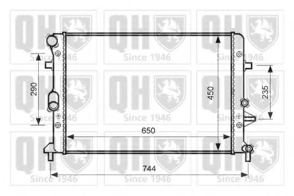 Imagine Radiator, racire motor QUINTON HAZELL QER2617