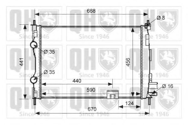 Imagine Radiator, racire motor QUINTON HAZELL QER2619