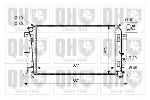 Imagine Radiator, racire motor QUINTON HAZELL QER2629