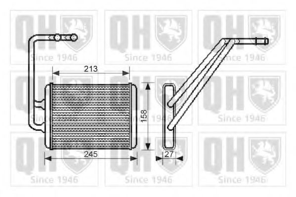 Imagine Schimbator caldura, incalzire habitaclu QUINTON HAZELL QHR2205