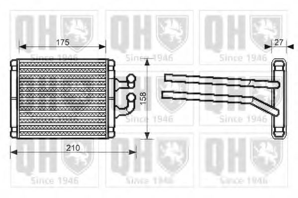 Imagine Schimbator caldura, incalzire habitaclu QUINTON HAZELL QHR2209