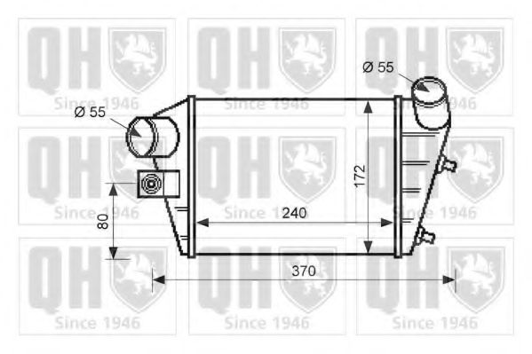 Imagine Intercooler, compresor QUINTON HAZELL QIC104