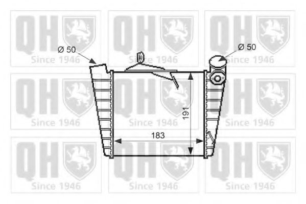 Imagine Intercooler, compresor QUINTON HAZELL QIC110