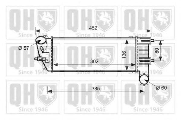 Imagine Intercooler, compresor QUINTON HAZELL QIC112