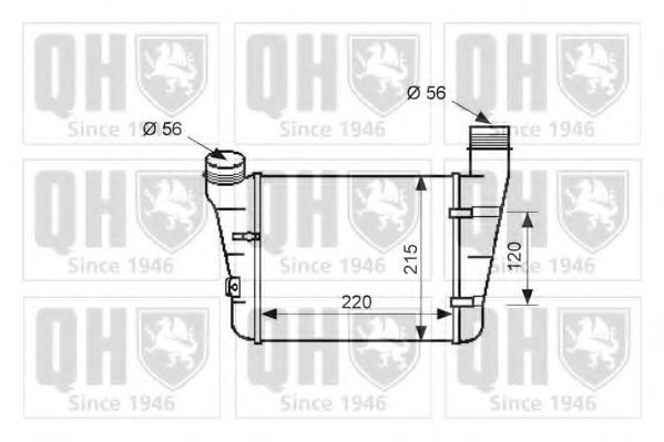 Imagine Intercooler, compresor QUINTON HAZELL QIC116