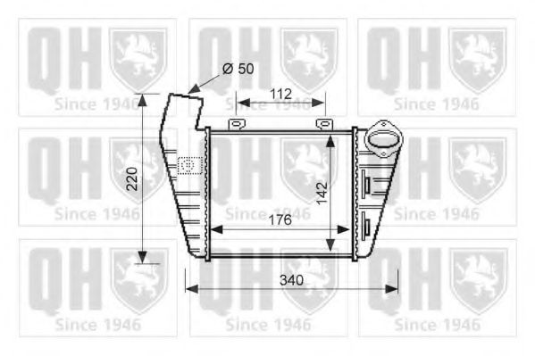 Imagine Intercooler, compresor QUINTON HAZELL QIC121