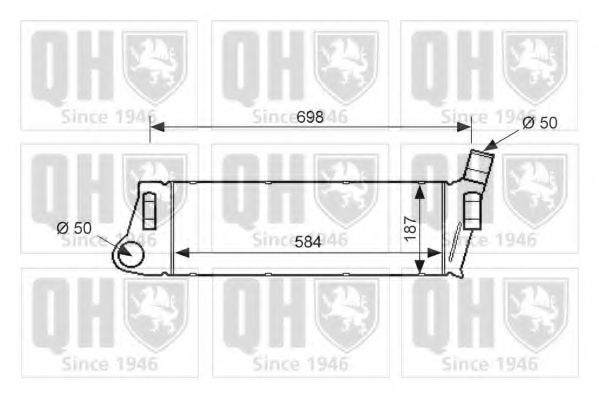 Imagine Intercooler, compresor QUINTON HAZELL QIC124