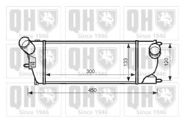 Imagine Intercooler, compresor QUINTON HAZELL QIC135