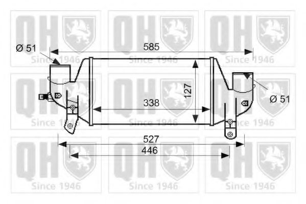 Imagine Intercooler, compresor QUINTON HAZELL QIC147