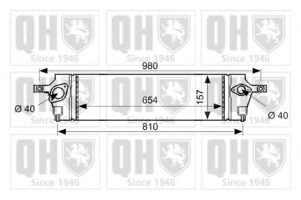 Imagine Intercooler, compresor QUINTON HAZELL QIC149