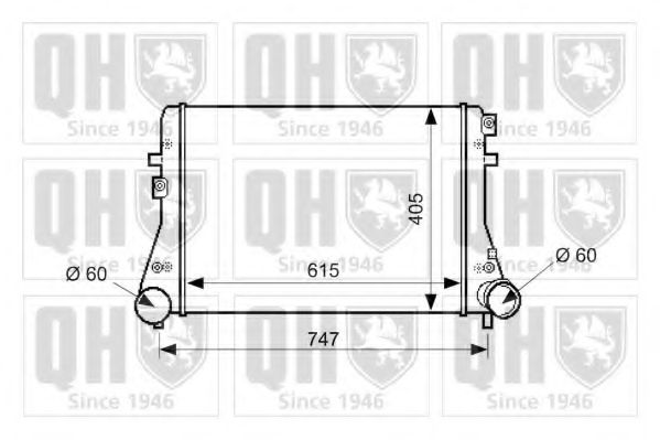 Imagine Intercooler, compresor QUINTON HAZELL QIC150