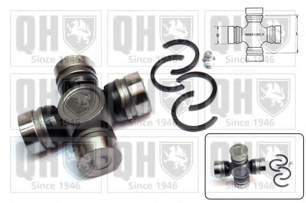 Cruce ax, Roata dintata conica de echilibrare-Diferential QUINTON HAZELL QL509