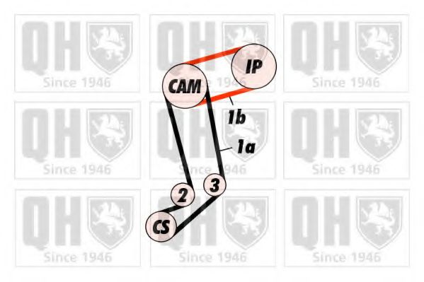 Imagine Curea de distributie QUINTON HAZELL QTB154