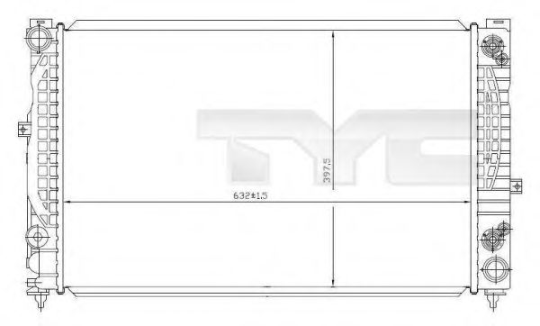 Imagine Radiator, racire motor TYC 702-0008