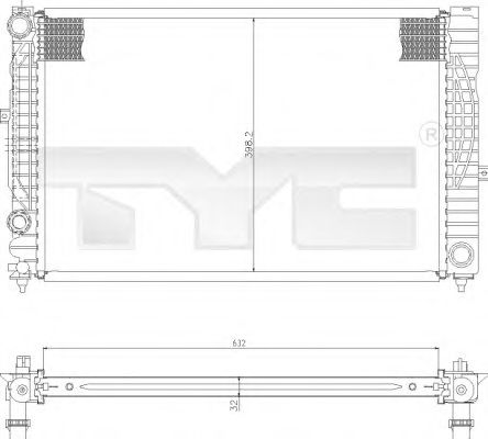 Imagine Radiator, racire motor TYC 702-0010