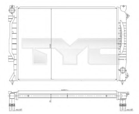 Imagine Radiator, racire motor TYC 702-0017