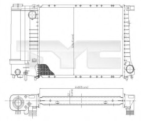 Imagine Radiator, racire motor TYC 703-0003