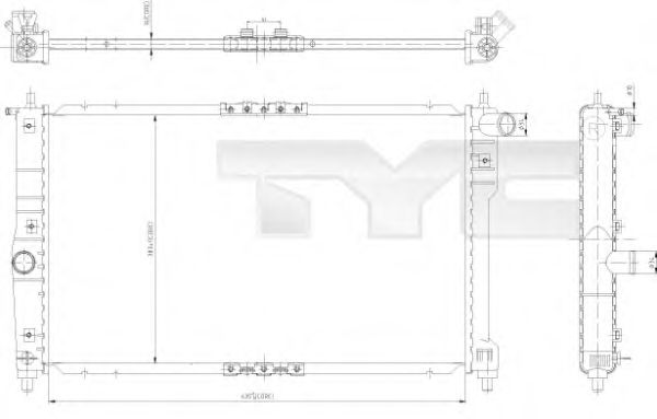 Imagine Radiator, racire motor TYC 706-0003