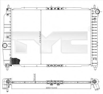 Imagine Radiator, racire motor TYC 706-0022