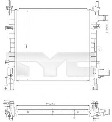 Imagine Radiator, racire motor TYC 710-0042