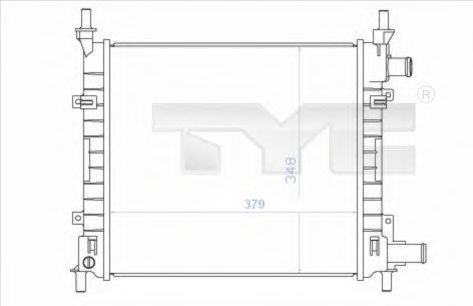 Imagine Radiator, racire motor TYC 710-0043