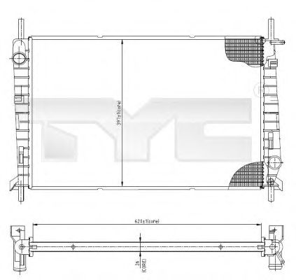 Imagine Radiator, racire motor TYC 710-0045