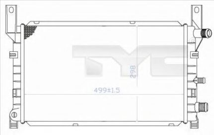 Imagine Radiator, racire motor TYC 710-0048