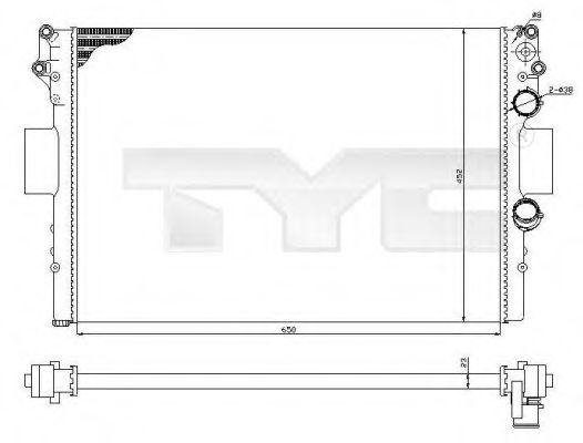 Imagine Radiator, racire motor TYC 715-0002-R