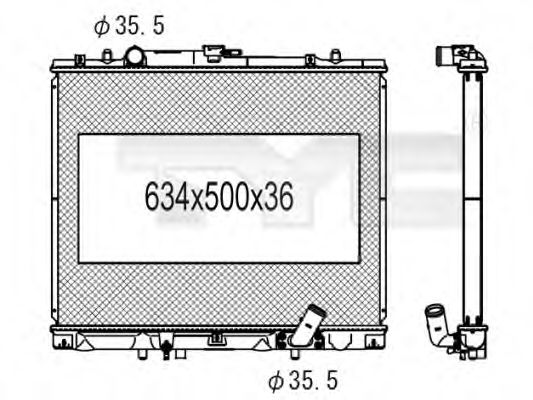 Imagine Radiator, racire motor TYC 723-1003