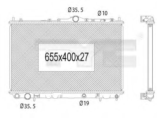 Imagine Radiator, racire motor TYC 723-1004