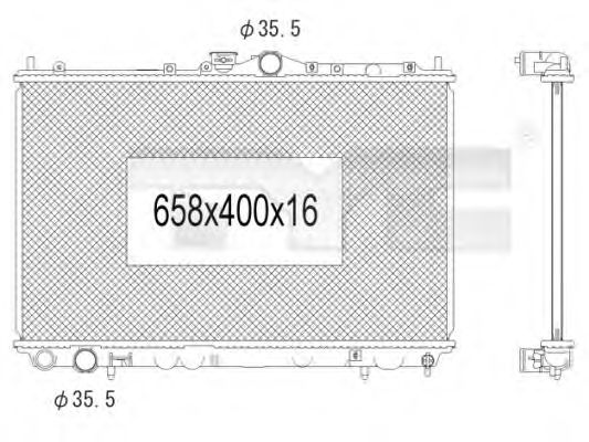 Imagine Radiator, racire motor TYC 723-1010