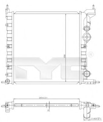 Imagine Radiator, racire motor TYC 728-0030