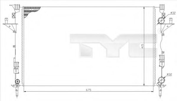 Imagine Radiator, racire motor TYC 728-0049-R