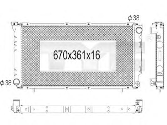 Imagine Radiator, racire motor TYC 734-1002