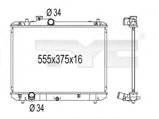 Imagine Radiator, racire motor TYC 735-1003