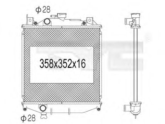 Imagine Radiator, racire motor TYC 735-1006