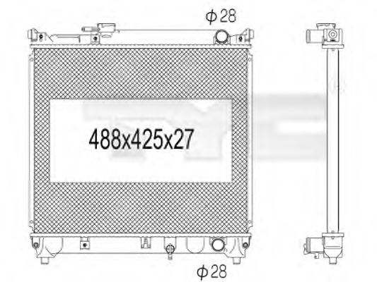 Imagine Radiator, racire motor TYC 735-1007