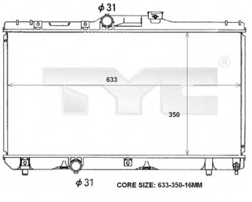 Imagine Radiator, racire motor TYC 736-0047