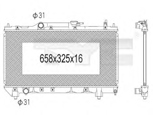 Imagine Radiator, racire motor TYC 736-1003