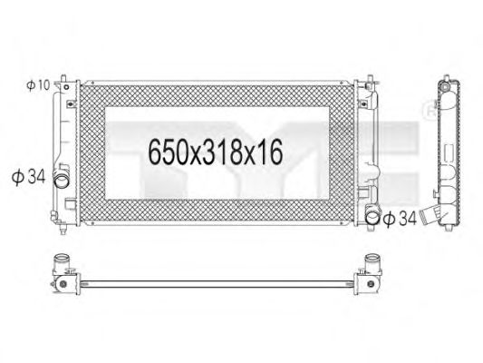 Imagine Radiator, racire motor TYC 736-1006