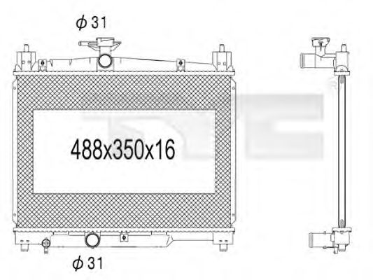 Imagine Radiator, racire motor TYC 736-1009