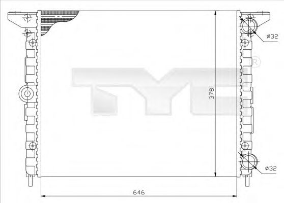 Imagine Radiator, racire motor TYC 737-0015