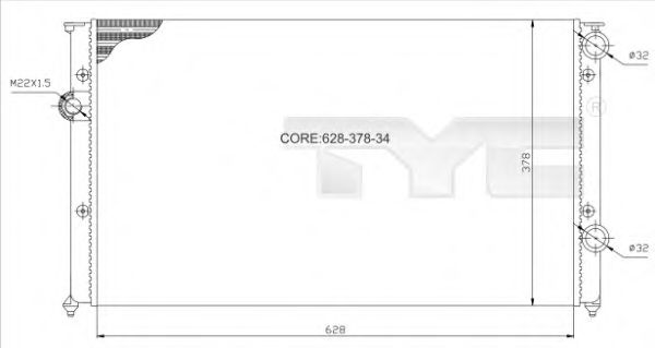 Imagine Radiator, racire motor TYC 737-0026